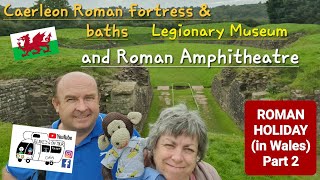 305 Caerleon Castle Roman Fortress and Baths Legionary Museum and Roman Amphitheatre Wales [upl. by Anoif]