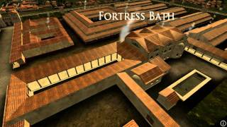 Animation of ancient Roman Fort in Caerleon Wales [upl. by Katine296]