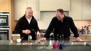 How to make a frappé coffee using an aerolatte milk frother [upl. by Ahsiet]