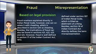 What is Difference Between Fraud amp Misrepresentation [upl. by Devina]