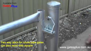 Gate Latch 2 way for round pipe and square [upl. by Delores]