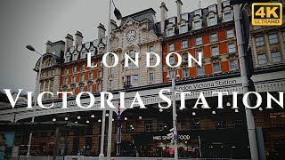 London Victoria Station Walk Through England 4K [upl. by Korwun]