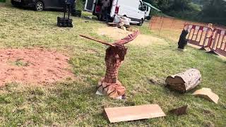 A fabulous range of wooden sculpture at Caerleon festival 2024 [upl. by Dirgni410]