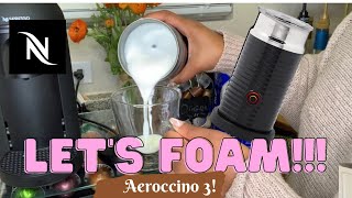 How To Foam Milk With Aeroccino 3 Make Coffee With Foam Tips amp Tricks  Easy Foamed Latte Recipe [upl. by Bertolde]