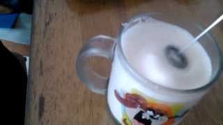 Aerolatte Review Frothing Cold Milk In Under 1 Minute [upl. by Catt]